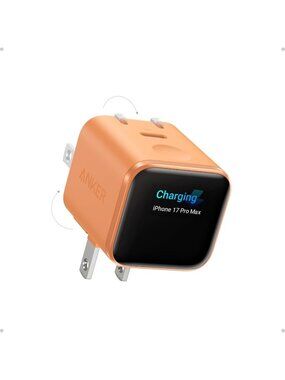 Anker Smart Display Charger 45w Fast Charging Smart Recognition Foldable Plug